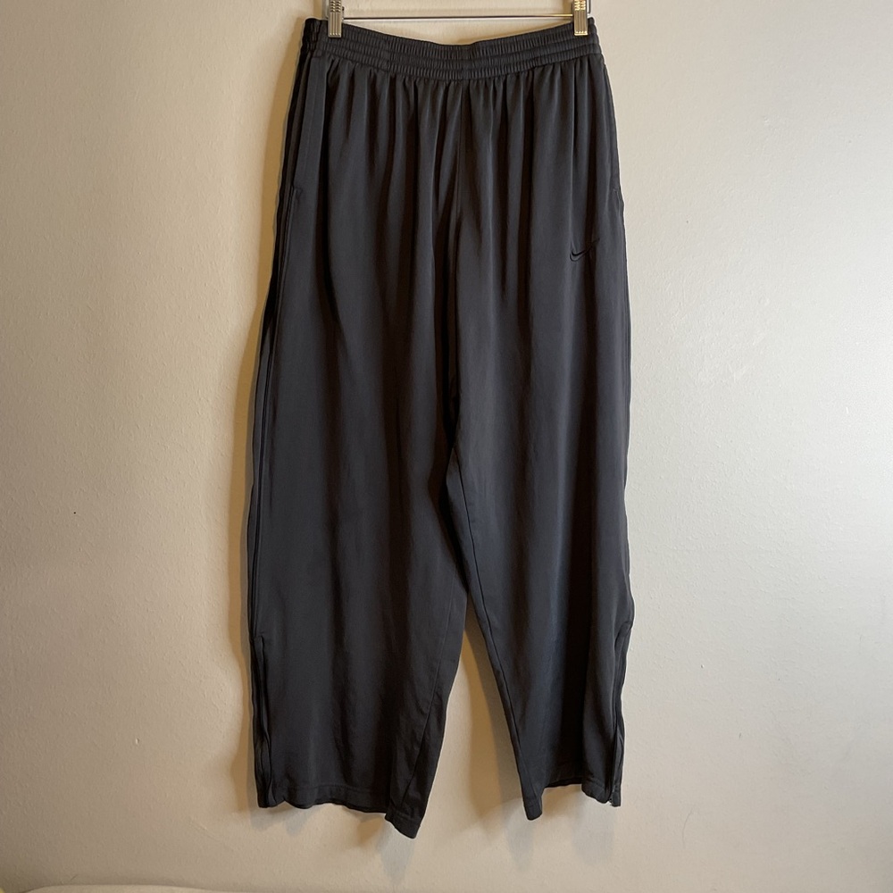 Nike Dri-Fit Sweatpants Men's Gray Style#‎ 383953-063 Pull On Zip Ankle Size L